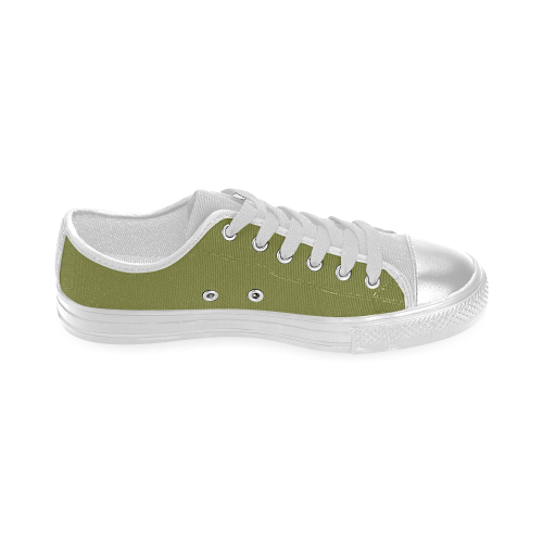 Woodbine Color Accent Women's Classic Canvas Shoes (Model 018)