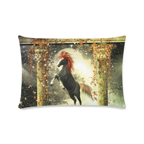 Awesome horse Custom Zippered Pillow Case 16"x24"(Twin Sides)