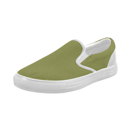 Woodbine Color Accent Women's Slip-on Canvas Shoes (Model 019)