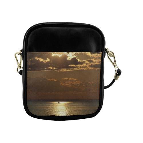 Awesome Sea Scene Sling Bag (Model 1627)