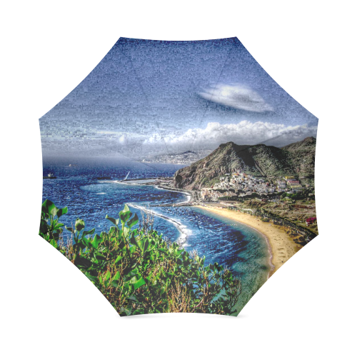 Travel-painted Tenerife Foldable Umbrella (Model U01)