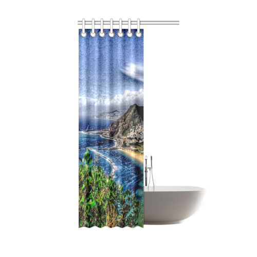 Travel-painted Tenerife Shower Curtain 36"x72"