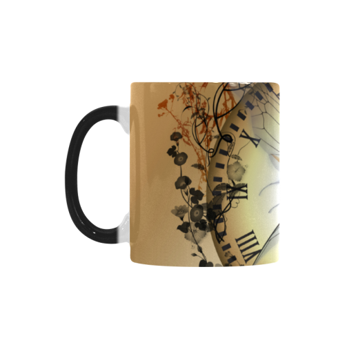 steampunk, cute fairy on a clock Custom Morphing Mug