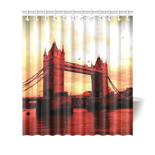 Travel-London Tower Bridge Shower Curtain 66"x72"