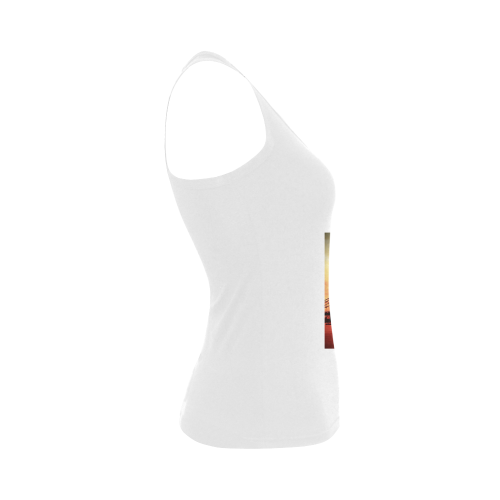 Travel-London Tower Bridge Women's Shoulder-Free Tank Top (Model T35)