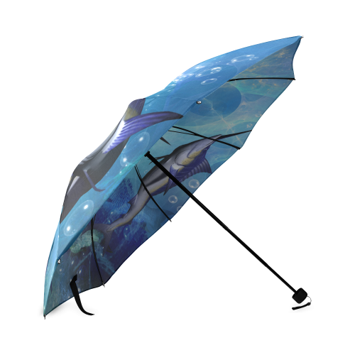 Underwater, awesome marlin Foldable Umbrella (Model U01)