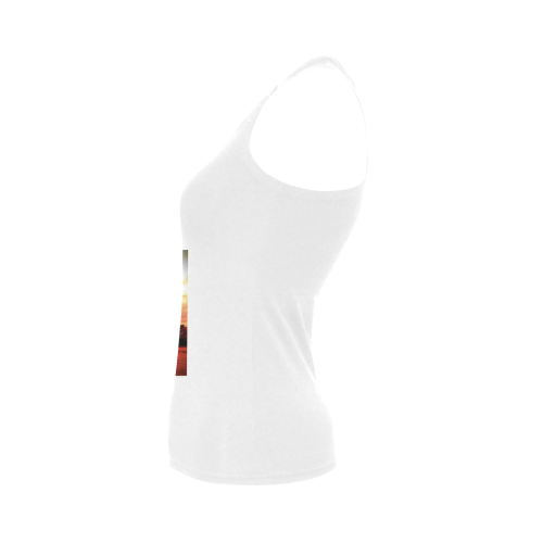 Travel-London Tower Bridge Women's Shoulder-Free Tank Top (Model T35)