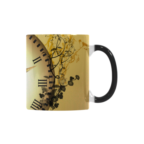 steampunk, cute fairy on a clock Custom Morphing Mug