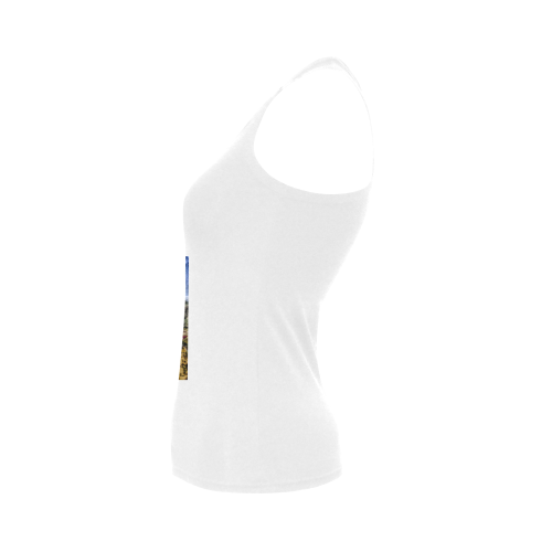 Travel-painted Tenerife Women's Shoulder-Free Tank Top (Model T35)