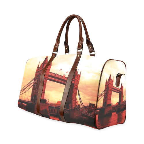 Travel-London Tower Bridge Waterproof Travel Bag/Large (Model 1639)