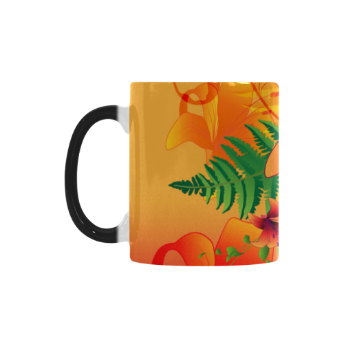 Summer design wonderful flowers Custom Morphing Mug