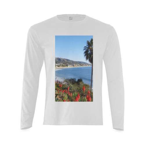 Travel-Laguna Beach Sunny Men's T-shirt (long-sleeve) (Model T08)
