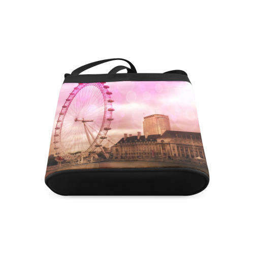Travel-London, pink Crossbody Bags (Model 1613)