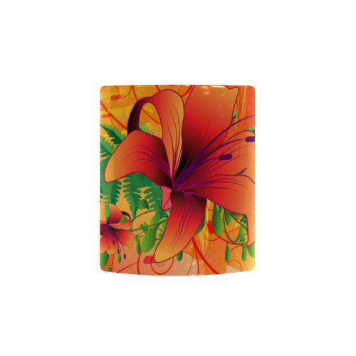 Summer design wonderful flowers Custom Morphing Mug