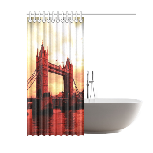 Travel-London Tower Bridge Shower Curtain 60"x72"