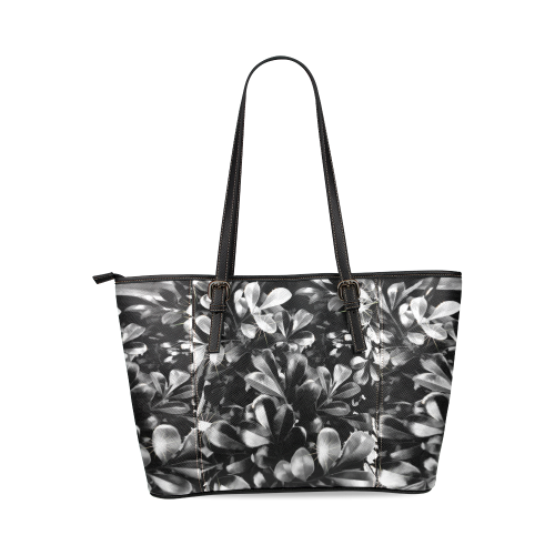 Foliage #1 - Jera Nour Leather Tote Bag/Small (Model 1640)