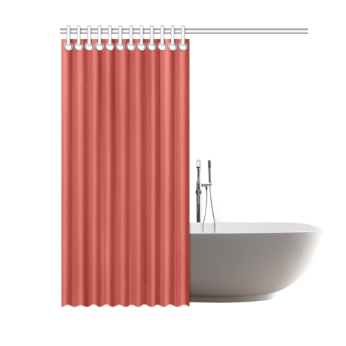 Aurora Red Color Accent Shower Curtain 60"x72"