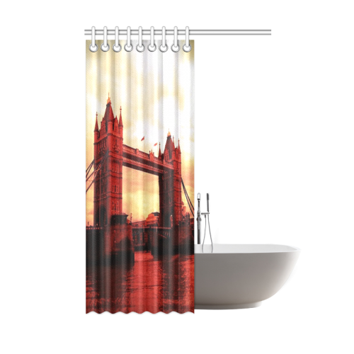 Travel-London Tower Bridge Shower Curtain 48"x72"