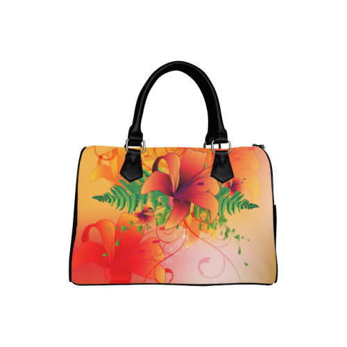 Summer design, wonderful flowers Boston Handbag (Model 1621)