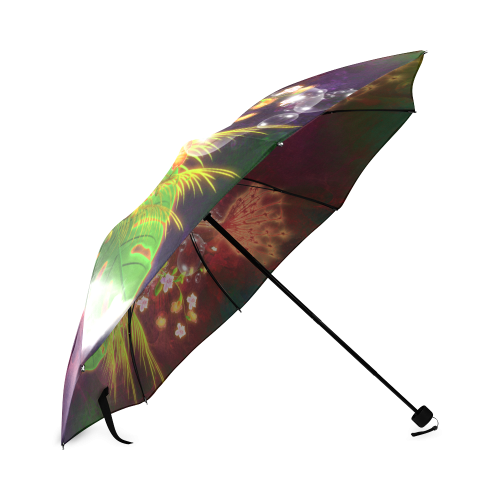 Glowing flowers Foldable Umbrella (Model U01)