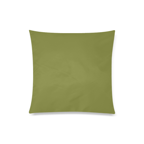 Woodbine Color Accent Custom Zippered Pillow Case 20"x20"(Twin Sides)
