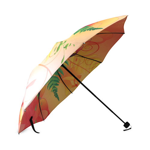 Summer design, wonderful flowers Foldable Umbrella (Model U01)
