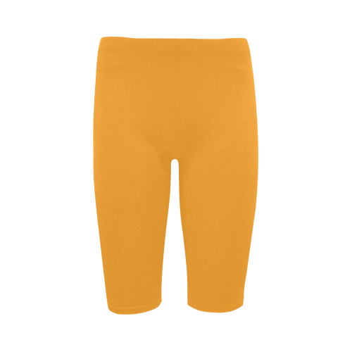 Radiant Yellow Color Accent Hestia Cropped Leggings (Model L03)