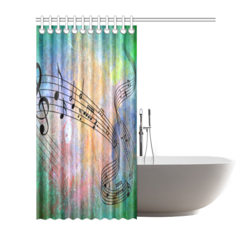 abstract music Shower Curtain 66"x72"