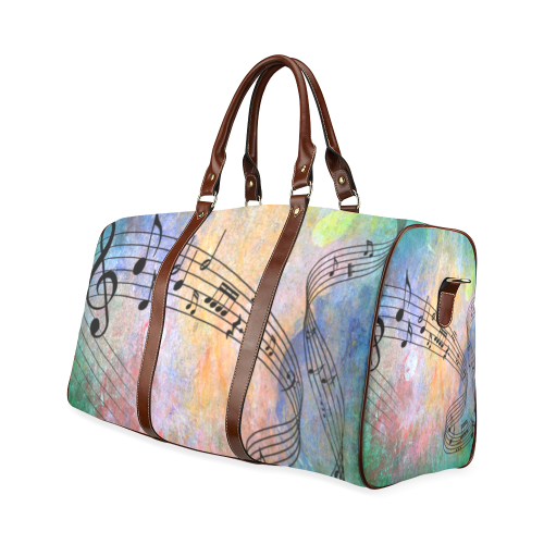 abstract music Waterproof Travel Bag/Small (Model 1639)