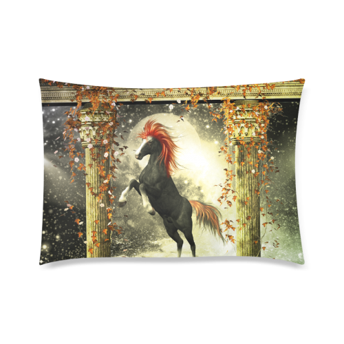 Awesome horse Custom Zippered Pillow Case 20"x30"(Twin Sides)