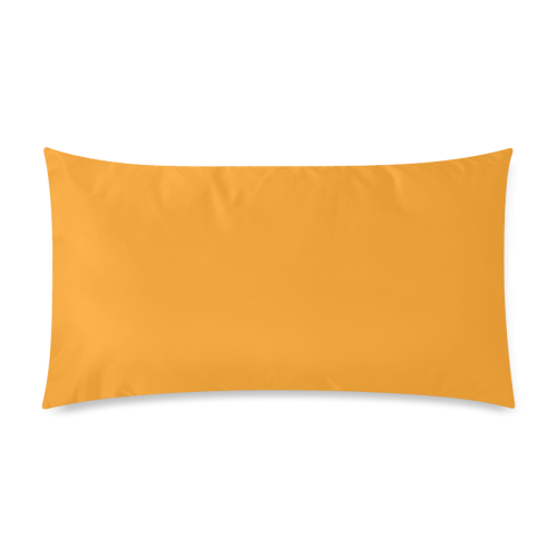 Radiant Yellow Color Accent Custom Rectangle Pillow Case 20"x36" (one side)