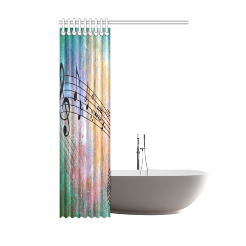 abstract music Shower Curtain 48"x72"