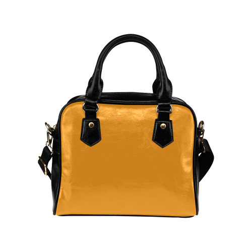 Radiant Yellow Color Accent Shoulder Handbag (Model 1634)