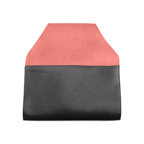 Aurora Red Color Accent Clutch Bag (Model 1630)
