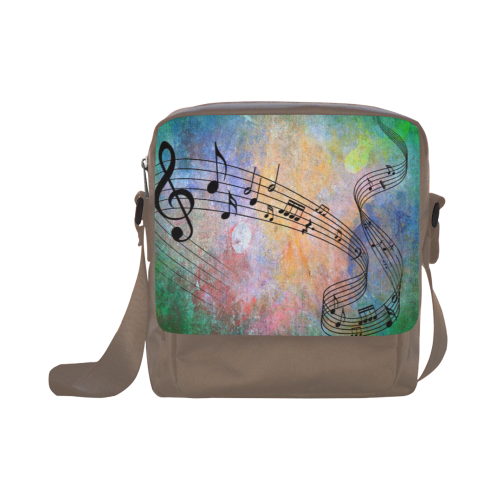 abstract music Crossbody Nylon Bags (Model 1633)