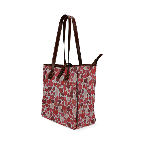 sparkling hearts, red Classic Tote Bag (Model 1644)