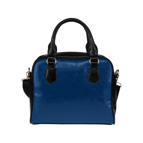 Cool Black Color Accent Shoulder Handbag (Model 1634)