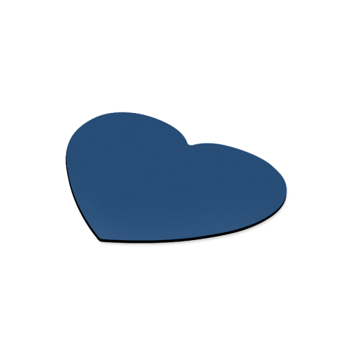 Cool Black Color Accent Heart-shaped Mousepad