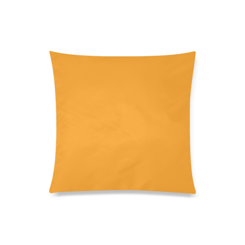 Radiant Yellow Color Accent Custom Zippered Pillow Case 20"x20"(Twin Sides)