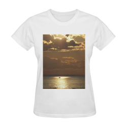 Shockwave Sunset Sunny Women's T-shirt (Model T05) | ID: D163544