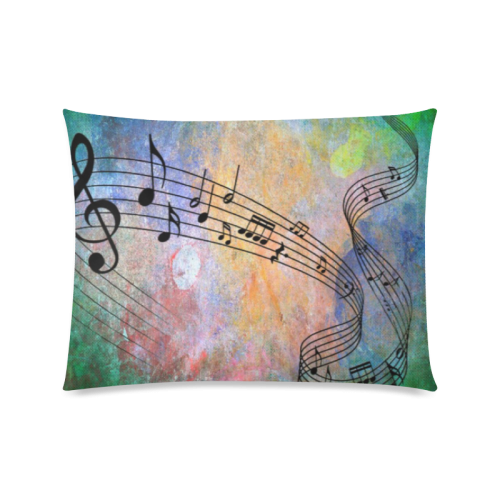 abstract music Custom Zippered Pillow Case 20"x26"(Twin Sides)