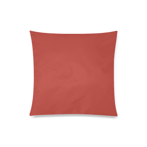 Aurora Red Color Accent Custom Zippered Pillow Case 20"x20"(Twin Sides)