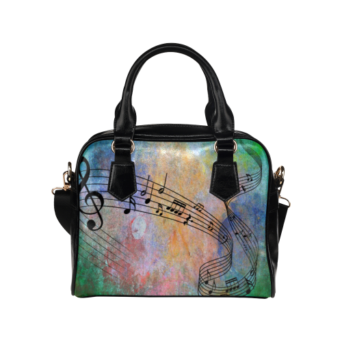 abstract music Shoulder Handbag (Model 1634)