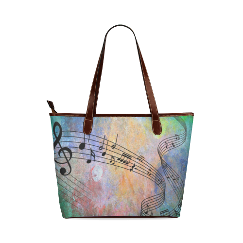 abstract music Shoulder Tote Bag (Model 1646)