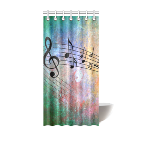 abstract music Shower Curtain 36"x72"