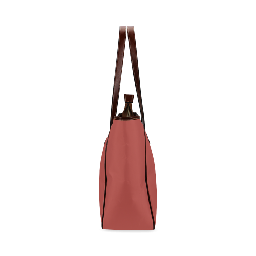 Aurora Red Color Accent Classic Tote Bag (Model 1644)