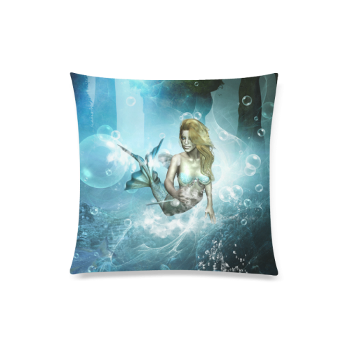 Wonderful mermaid Custom Zippered Pillow Case 20"x20"(Twin Sides)