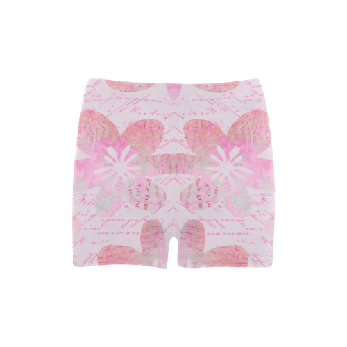 Watercolor Flower Pattern Briseis Skinny Shorts (Model L04)