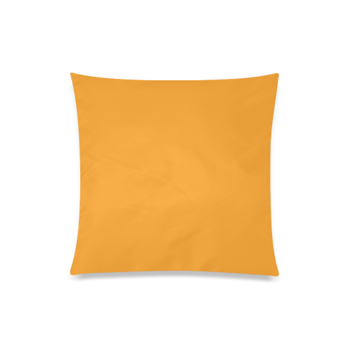 Radiant Yellow Color Accent Custom Zippered Pillow Case 20"x20"(Twin Sides)