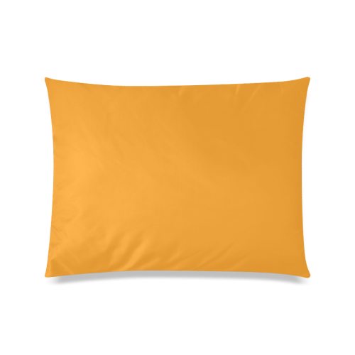Radiant Yellow Color Accent Custom Zippered Pillow Case 20"x26"(Twin Sides)